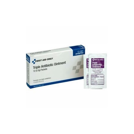 Acme United First Aid Only, Triple Antibiotic Ointment, 12/Box, 12-001 12-001